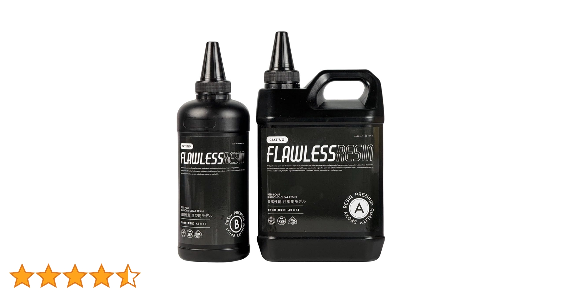 Amazon | フローレスレジン 注型用 高性能エポキシ樹脂 4kg 遅延硬化